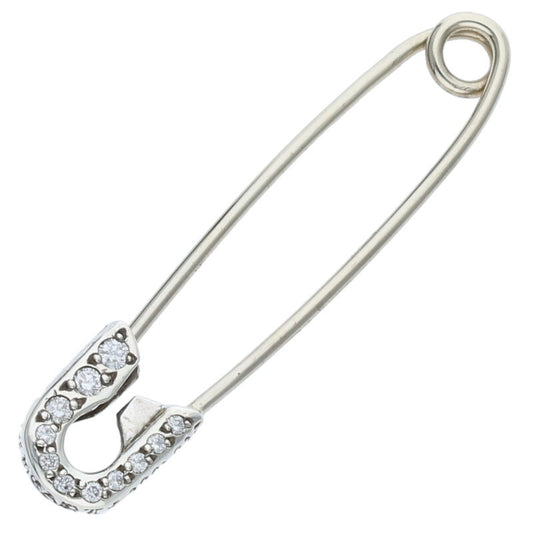 Chrome Hearts Small Safety Pin Pave Diamond Size ONE SIZE