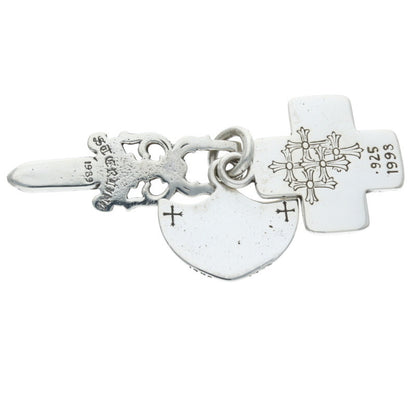 Chrome Hearts 3 Trinkets Silver Pendant Charm Size ONE SIZE