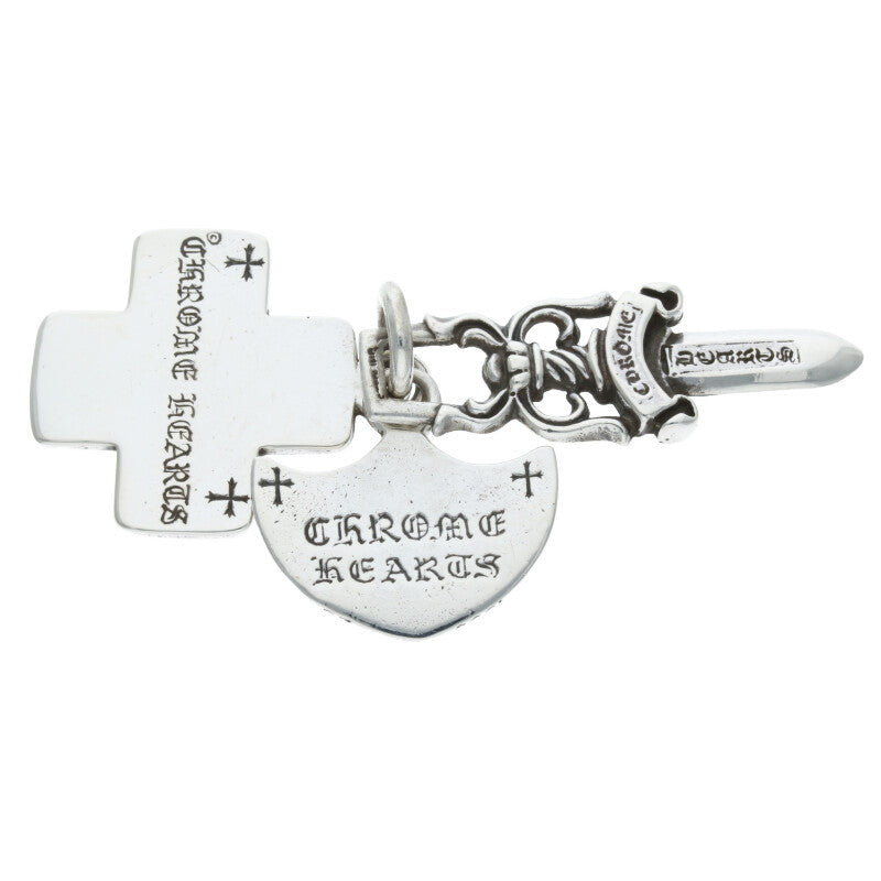 Chrome Hearts 3 Trinkets Silver Pendant Charm Size ONE SIZE