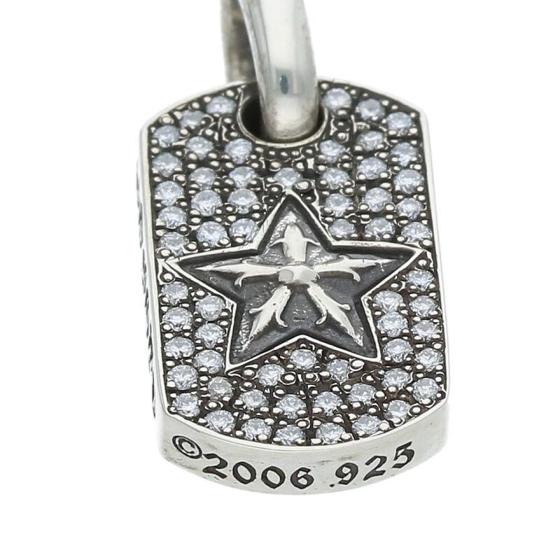 Chrome Hearts Tiny Star Pave Diamond Silver Size ONE SIZE