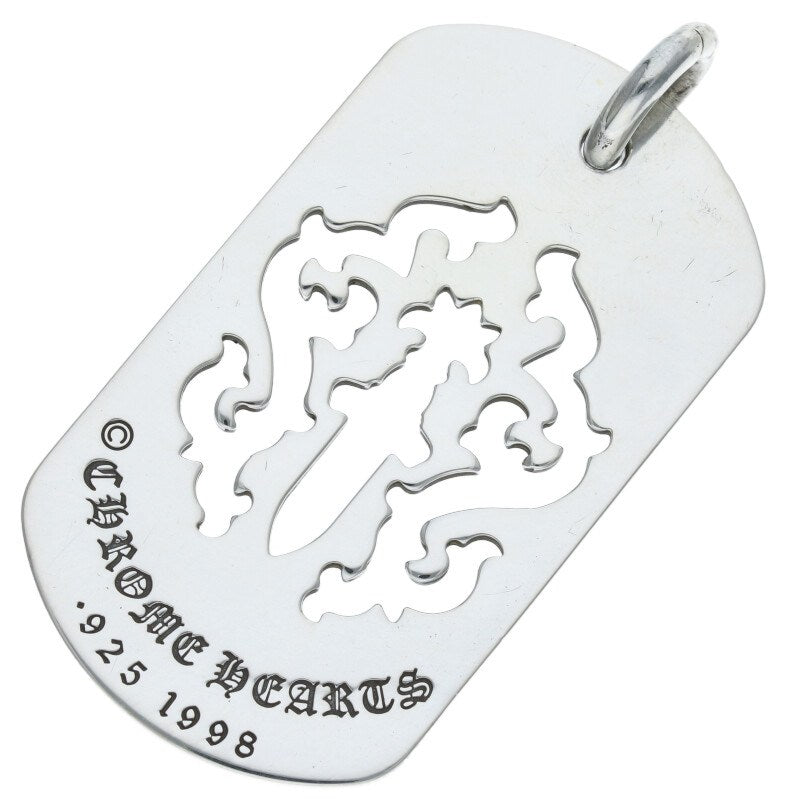Chrome Hearts Large Dagger Cutout Dog Tag 925 Size ONE SIZE