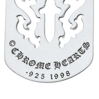 Chrome Hearts Large Dagger Cutout Dog Tag 925 Size ONE SIZE