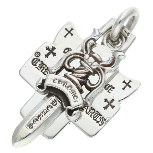 Chrome Hearts Three Trinkets Pendant 925 Size ONE Silver