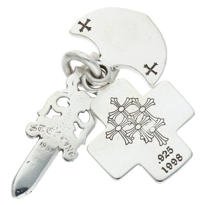 Chrome Hearts Three Trinkets Pendant 925 Size ONE Silver