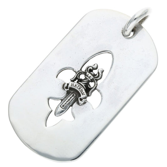Chrome Hearts Large Dog Tag Flare Dagger 925 Size ONE SIZE