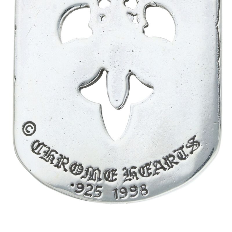 Chrome Hearts Large Dog Tag Flare Dagger 925 Size ONE SIZE