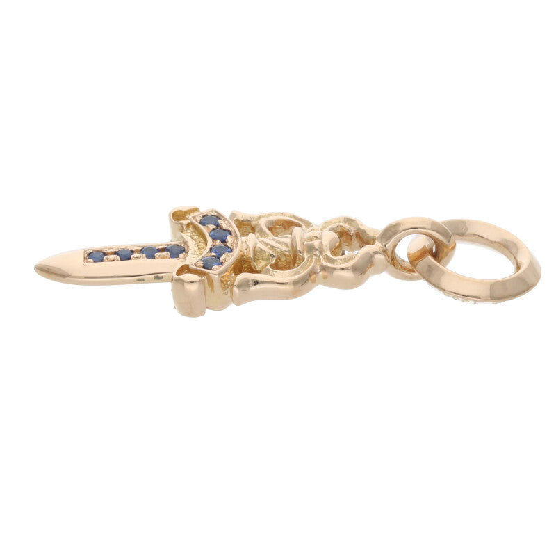 Chrome Hearts #5 Dagger PAVE Blue Sapphire 22K Size ONE SIZE