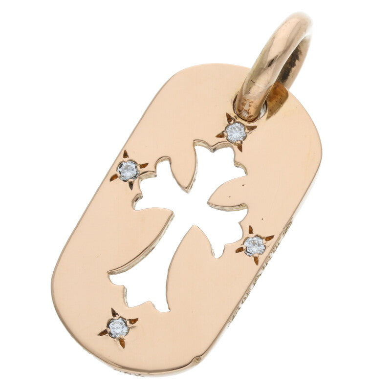 Chrome Hearts Small Dogtag 4PT Diamond 22K YG Size ONE SIZE