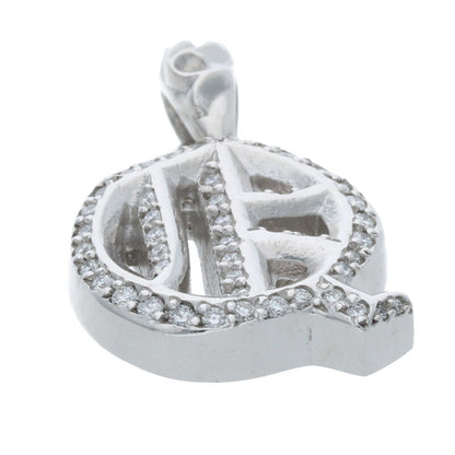 Chrome Hearts Q Alphabet Charm PAVE Diamond Size ONE SIZE
