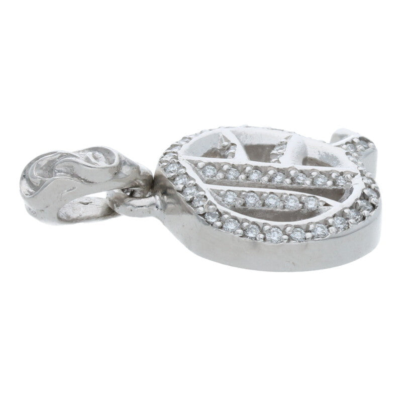 Chrome Hearts Q Alphabet Charm PAVE Diamond Size ONE SIZE