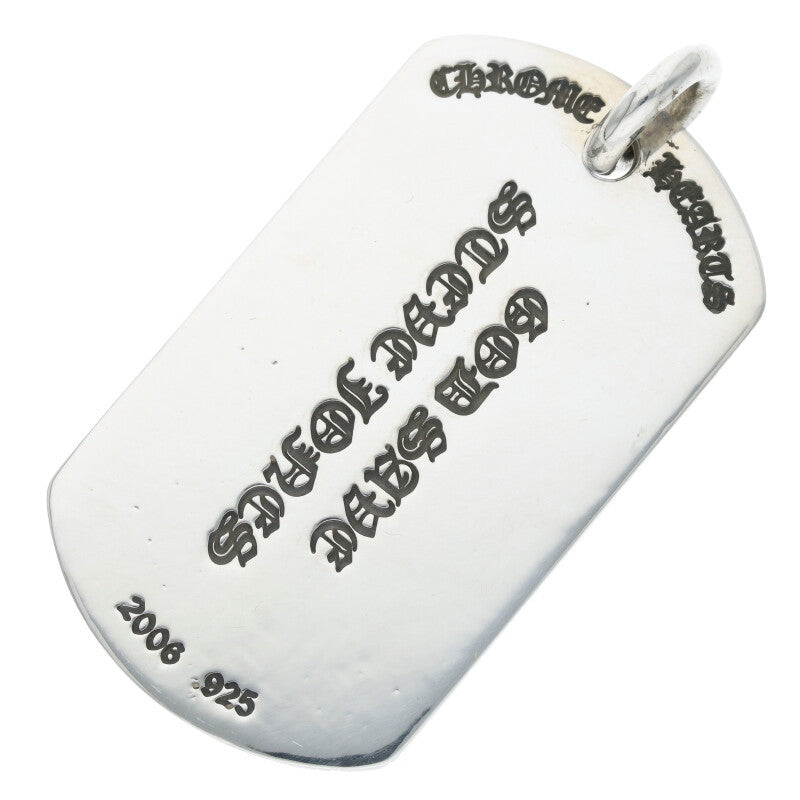 Chrome Hearts Large Dogtag 925 Silver Pendant Size ONE SIZE