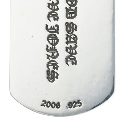 Chrome Hearts Large Dogtag 925 Silver Pendant Size ONE SIZE