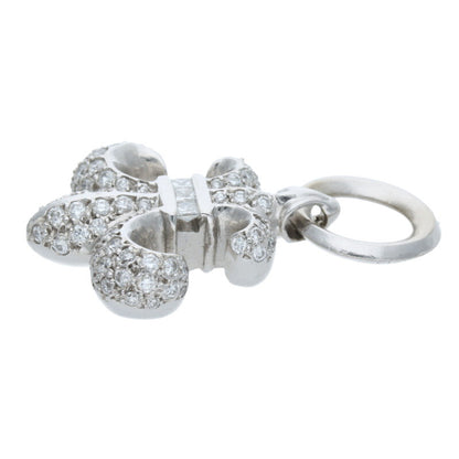 Chrome Hearts BS Fleur PAVE Diamond 18K White Size ONE SIZE