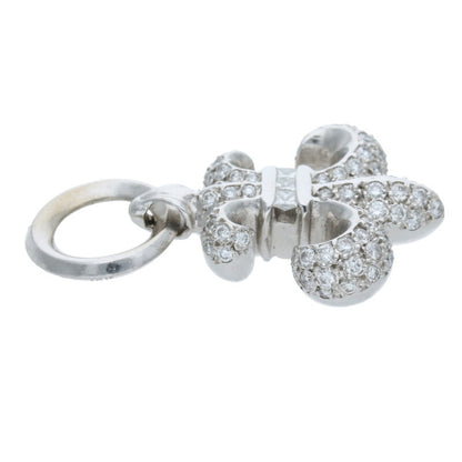 Chrome Hearts BS Fleur PAVE Diamond 18K White Size ONE SIZE