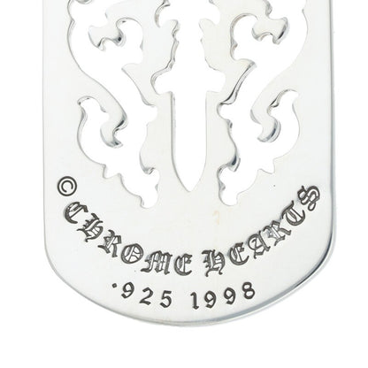 Chrome Hearts Dagger Cutout Large Dog Tag 925 Size ONE SIZE