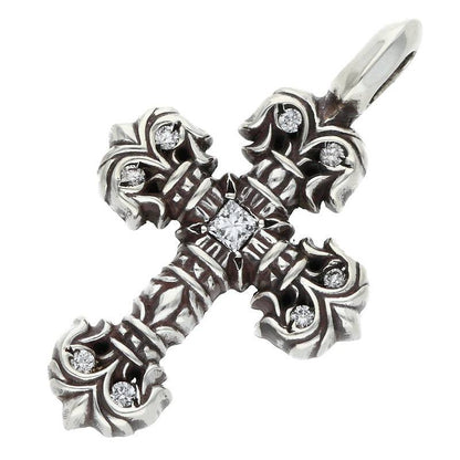 Chrome Hearts Tiny Filigree Pave Diamond 925 Size ONE SIZE