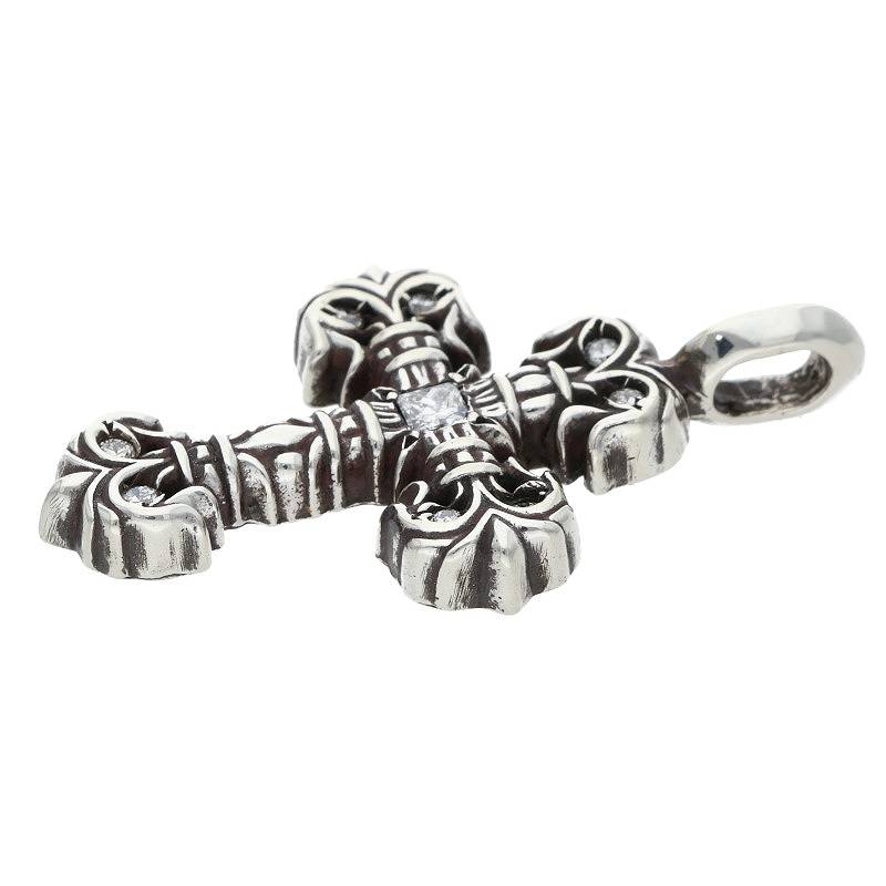 Chrome Hearts Tiny Filigree Pave Diamond 925 Size ONE SIZE
