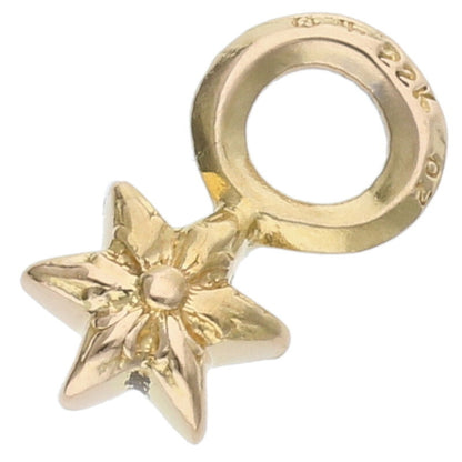 Chrome Hearts 22K Star Stack Charm Gold Size ONE SIZE