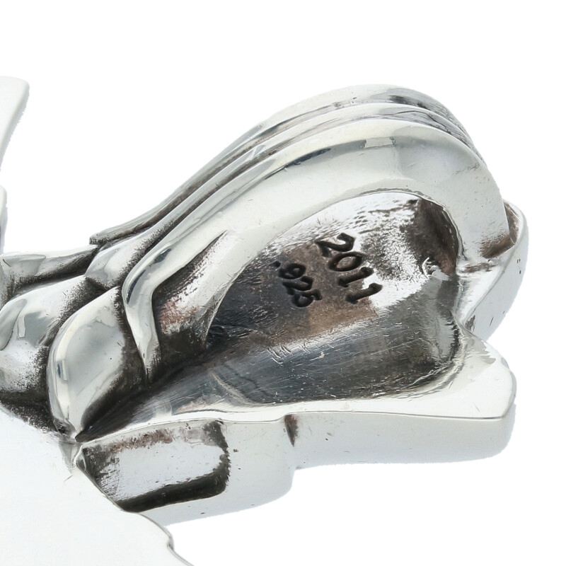 Chrome Hearts DBL CH CRS LRG Silver Pendant Size ONE SIZE