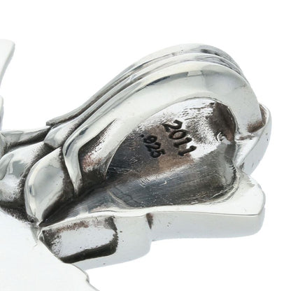 Chrome Hearts DBL CH CRS LRG Silver Pendant Size ONE SIZE