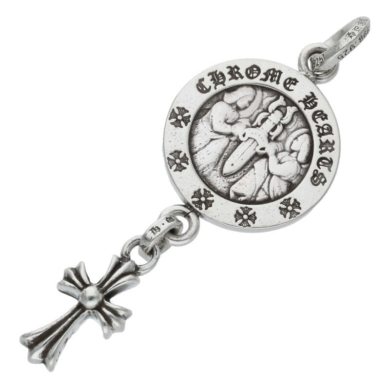 Chrome Hearts Angel Medal Cross Babyfat Silver Size ONE SIZE