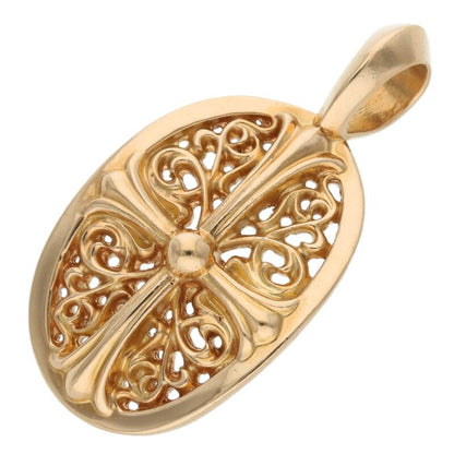 Chrome Hearts 22K Classic Oval Gold Necklace Size ONE SIZE