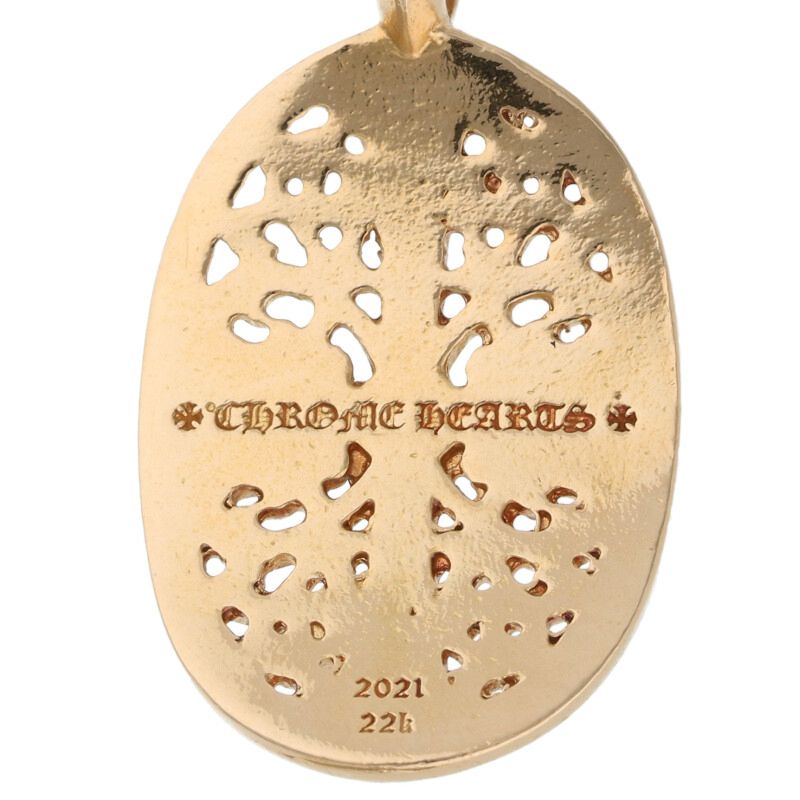 Chrome Hearts 22K Classic Oval Gold Necklace Size ONE SIZE