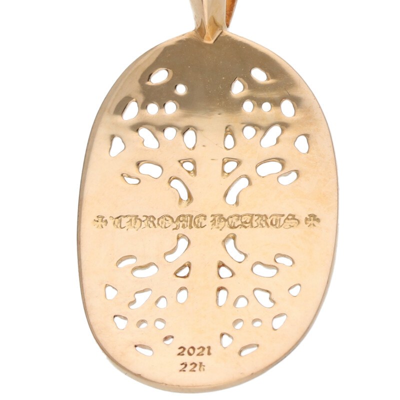 Chrome Hearts 22K Classic Oval Gold Necklace Size ONE Yellow