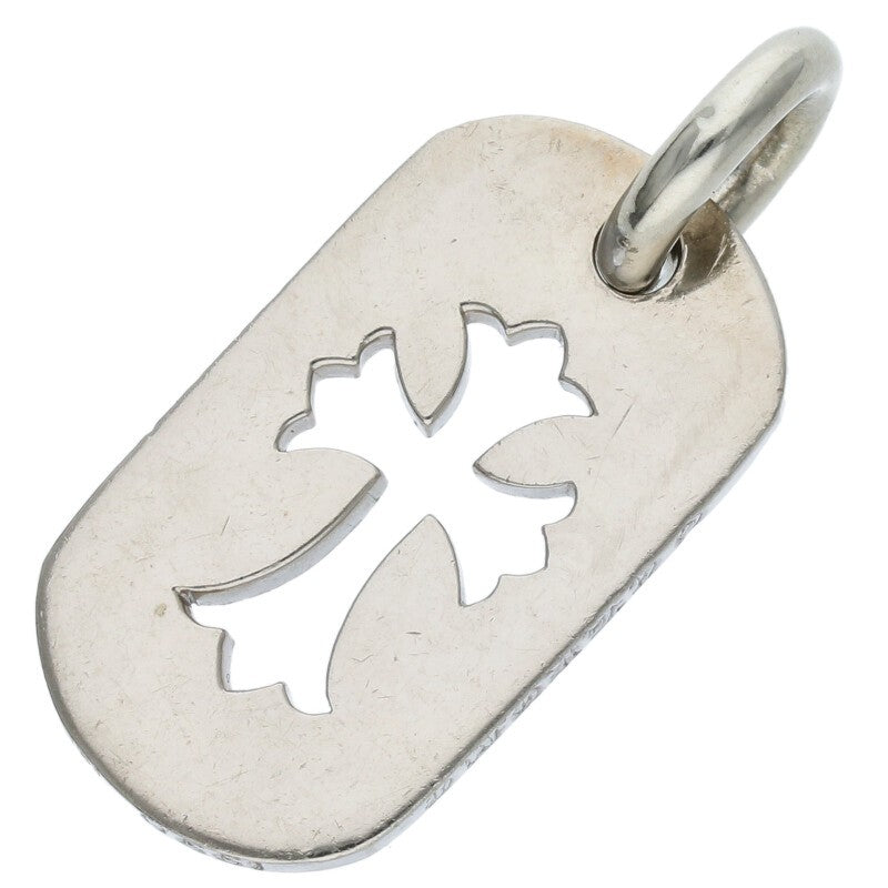 Chrome Hearts 18K Small Dog Tag 4DIA White Size ONE SIZE