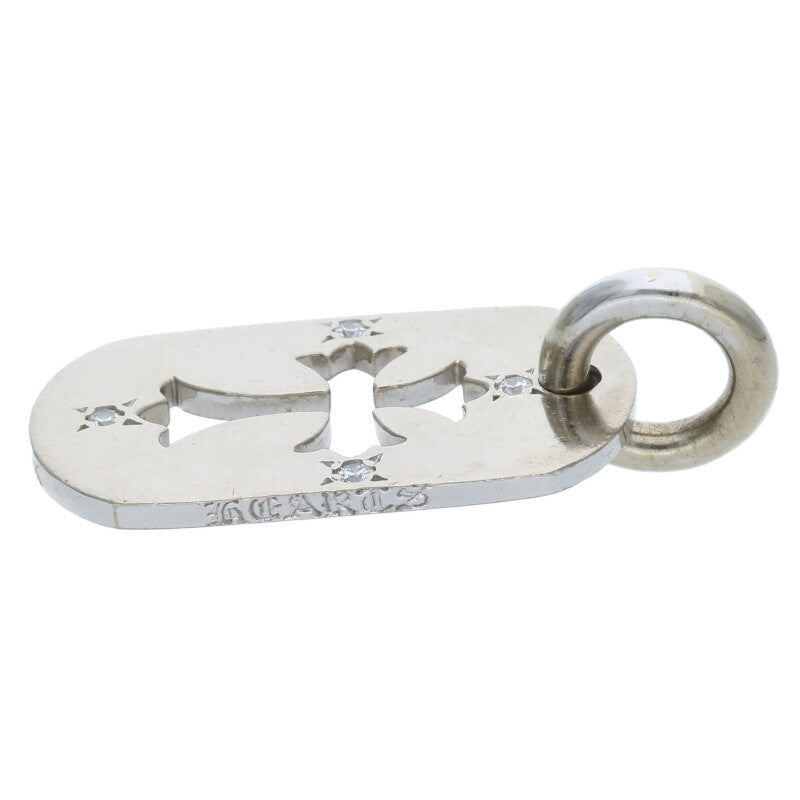 Chrome Hearts 18K Small Dog Tag 4DIA White Size ONE SIZE