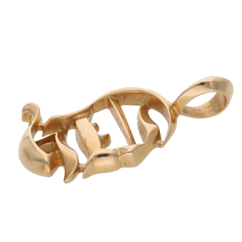 Chrome Hearts 22K Yellow Gold CH Logo Pendant Size ONE SIZE