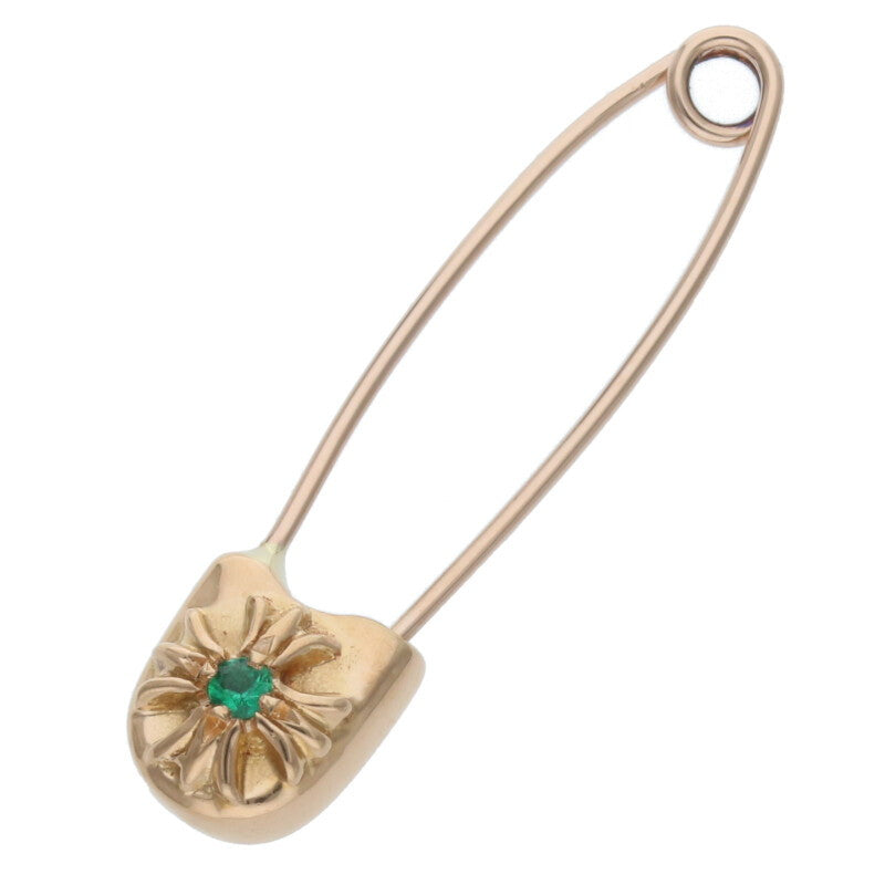 Chrome Hearts 22K Small Safety Pin 1 Emerald Size ONE SIZE
