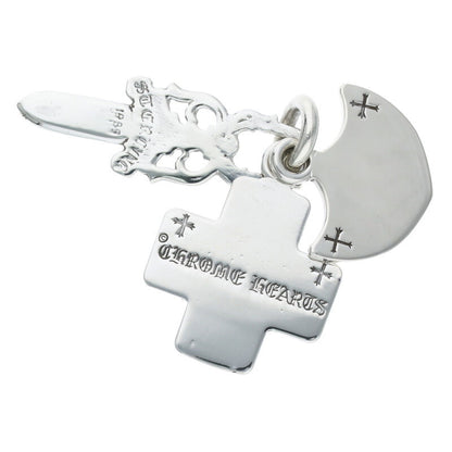 Chrome Hearts Silver 3 Trinkets Pendant Size ONE SIZE
