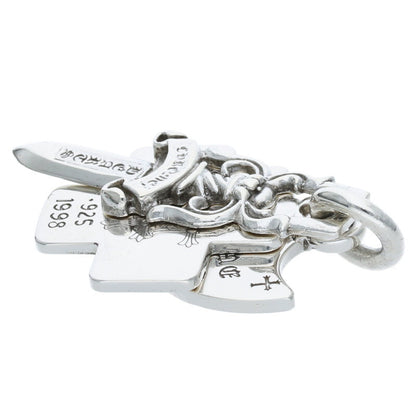 Chrome Hearts Silver 3 Trinkets Pendant Size ONE SIZE