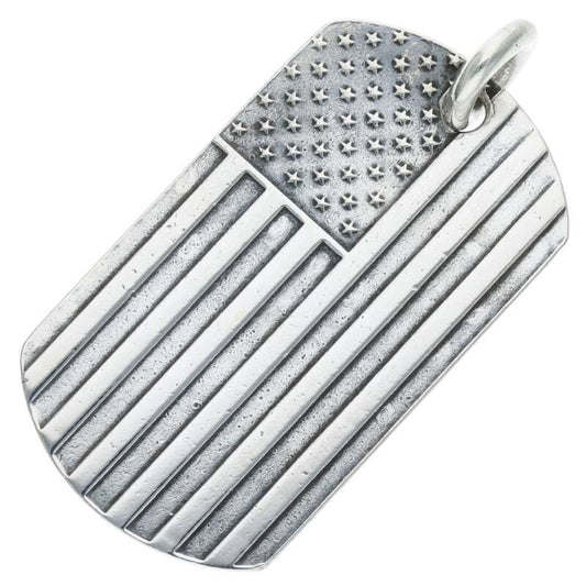 Chrome Hearts Silver Large American Flag Dog Size ONE SIZE