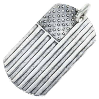 Chrome Hearts Silver Large American Flag Dog Size ONE SIZE