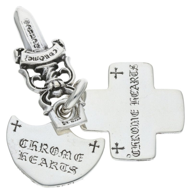 Chrome Hearts Old Silver 3 Trinkets Pendant Size ONE SIZE