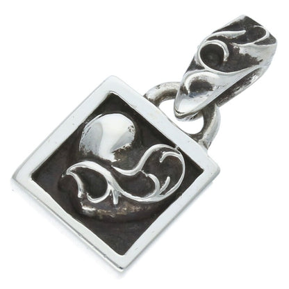 Chrome Hearts Silver Framed Heart Charm Size ONE SIZE