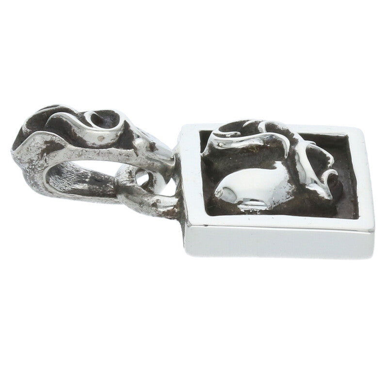 Chrome Hearts Silver Framed Heart Charm Size ONE SIZE