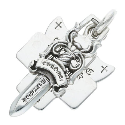 Chrome Hearts Three Trinkets Pendant Silver Size ONE SIZE