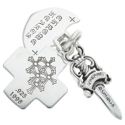 Chrome Hearts Three Trinkets Pendant Silver Size ONE SIZE