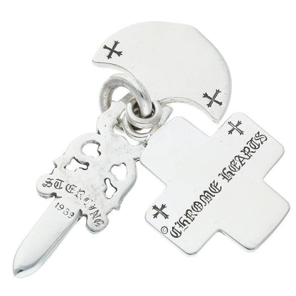 Chrome Hearts Three Trinkets Pendant Silver Size ONE SIZE