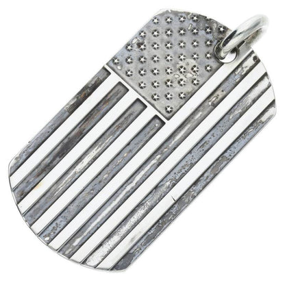 Chrome Hearts Large American Flag Dog Tag Size ONE SIZE