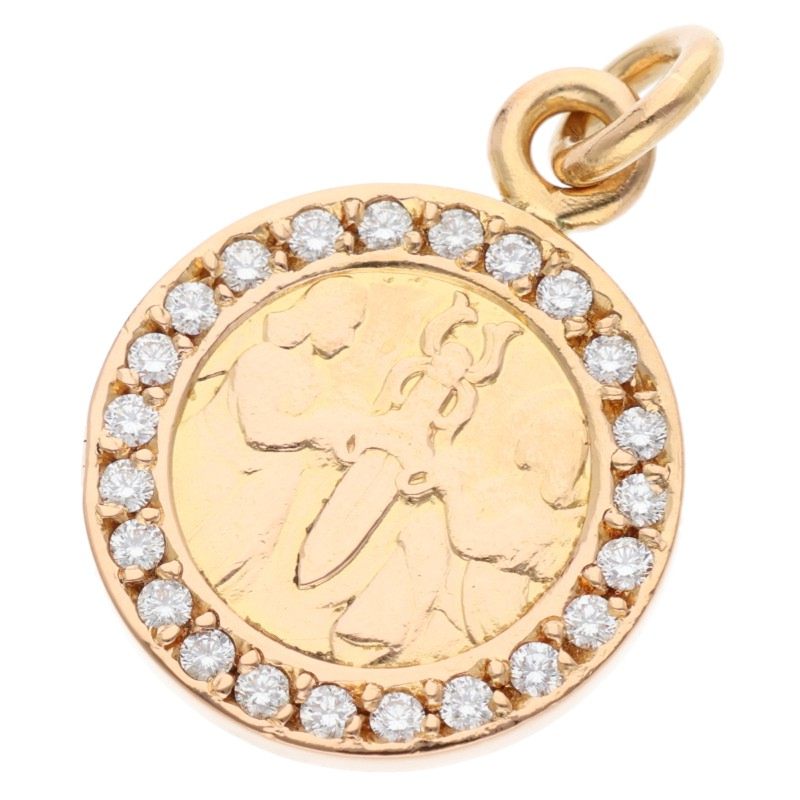 Chrome Hearts 22K Pave Diamond Angel Medal Size ONE SIZE