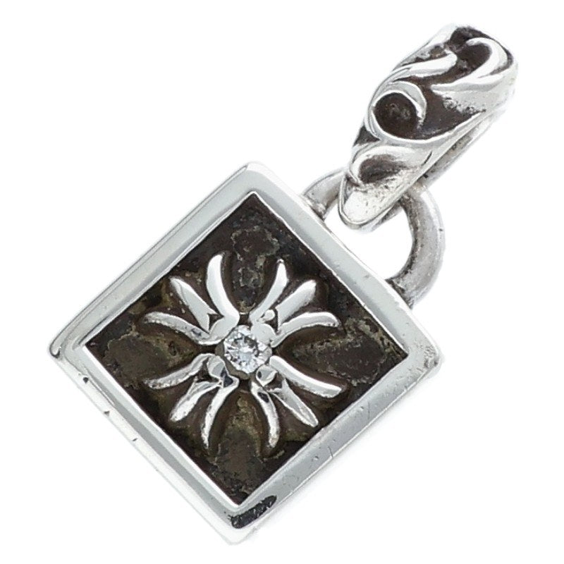 Chrome Hearts FRAMED CH PLUS 1DIA Silver Charm Size ONE SIZE