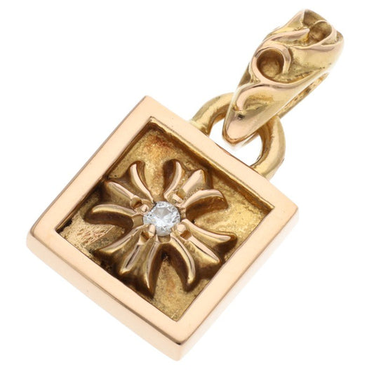 Chrome Hearts 22K FRAMED CH PLUS 1DIA YG Charm Size ONE SIZE