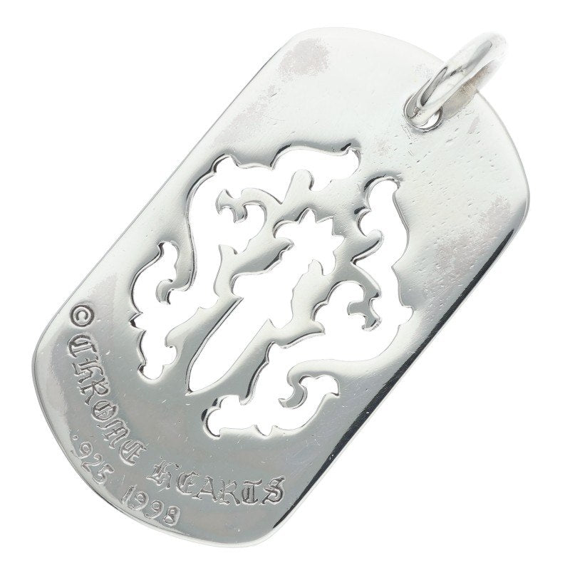 Chrome Hearts Large Dagger Dog Tag Silver Size ONE SIZE