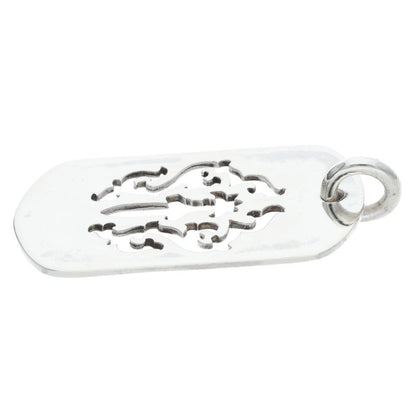 Chrome Hearts Large Dagger Dog Tag Silver Size ONE SIZE