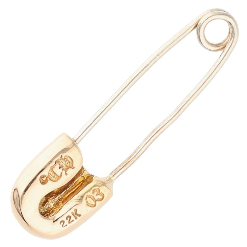 Chrome Hearts 22K Small Safety Pin Yellow Gold Size ONE SIZE
