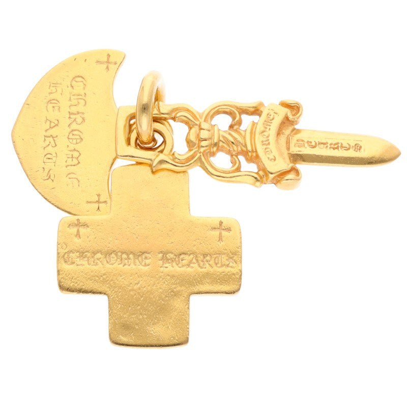 Chrome Hearts 22K 3 Trinkets Pendant Yellow Size ONE SIZE